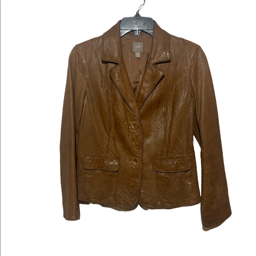 J.JILL Brown Genuine Leather Size XSP SKU: GOM20-jjill
